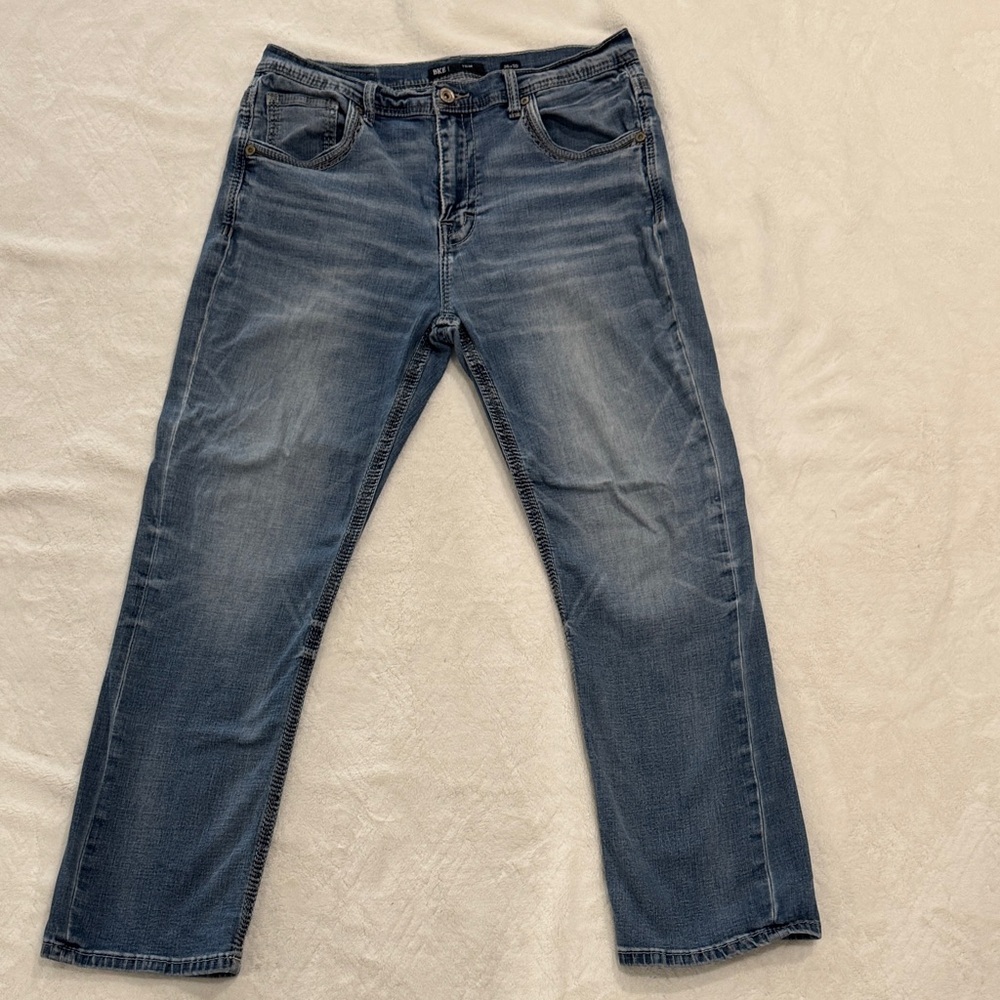 BKE Tyler Relaxed Fit 36x30 Mens Denim Blue Jeans